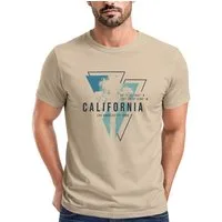 Neverless Print-Shirt Herren T-Shirt California Los Angeles Surfing Motiv Sommer Fashion mit Print