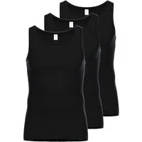 Ammann Unterhemd 3er Pack Jeans Feinripp (Spar-Set, 3-St) Unterhemd / Tanktop - Baumwolle - Im sportlich-klassischem Schnitt