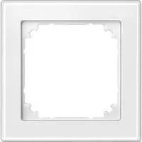 Rahmen einfach polarweiß hochkratzfest Duroplast glänzend IP20 IK02 80,5x80,5x10,1 mm weiß (glänzend), Retail