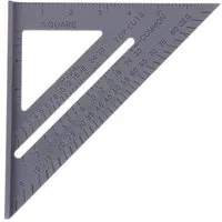 BENSON Zimmermannswinkel Anschlagswinkeldreieck 150mm Zimmermannswinkel Winkelmesser, (1-St), 150 mm, metrische & imperiale Skala