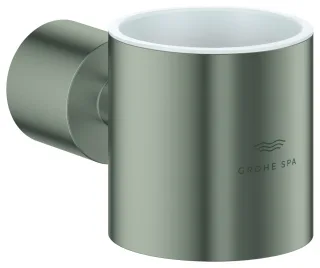 GROHE Halter Atrio 40884 für Glas oder Seifenspender satin steel, 40884MS0 40884MS0