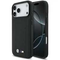 BMW Handyhülle M Quilted Design Case Kompatibel mit iPhone 17 Pro Max Luxus 6,9, Gestepptes BMW M Design mit metallischem Logo