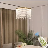 Eurohandisplay LED Pendelleuchte LED Pendelleuchte Hängelampe Fernbedienung dimmbar Farbton steubar, LED fest integriert, Kaltweiß- bis Warmweiß, Lichtfarbe und Helligkeit einstellbar