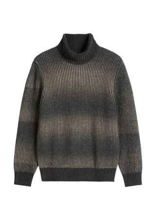 Marc OPolo Casual - Rollkragen-Pullover regular Dark Beige - Gr. - M
