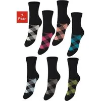 H.I.S Socken (Packung, 7-Paar) in angesagtem Rhombenmuster