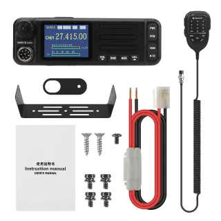 HamGeek 6699 CB Radio Mobile Transceiver 1-30MHz Frequency FM AM CW SSB Modes Adjustable Power Small Size Professional C