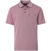CASAMODA Poloshirt CasaModa XXL Poloshirt beere melange "easy care"
