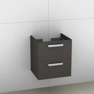 Artiqua 414 Waschtischunterschrank für Subway 613655, 613657,Stahlgrau, 414-WU2L-V10-7142-88 414-WU2L-V10-7142-88