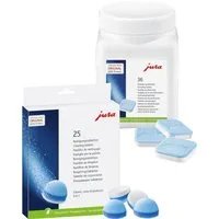 JURA Kombi Pack Kaffeevollautomaten-Reinigungsset (Spar-Set, [1-St. 25 Reinigungstabletten (3-Phasen) + 36 Entkalkungstabletten Spar-Set)