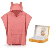 Fuchs & Panda Badeponcho Kuscheliger Badeponcho Baby und Kinder (0-4Jahre) aus 100% Bambus, 100% Bambus: Antimikrobiell, Atmungsaktiv, Hypoallergen, Superweich