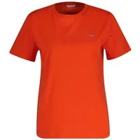 Gant T-Shirt REG SHIELD KA T-SHIRT mit einer kleinen aufgestickten Wappen-Grafik auf der Brust