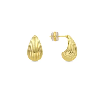 Luxenter Ohrringe mit 18 Karat Gelbgold-Finish – Overin