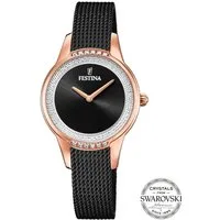 Festina Quarzuhr Mademoiselle F20496/2, Armbanduhr, Damenuhr, Edelstahlarmband, Ø 30 mm