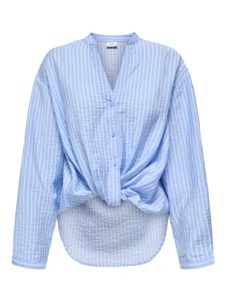 JDY - JDYBARBARA LIFE L/S SHIRT WVN DIA Frozen Fjord - Gr. - L