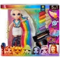 Rainbow Surprise Hair Play Rainbow Doll, Puppe