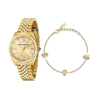 Karl Lagerfeld Uhren-Set Timeless Code R0553108501