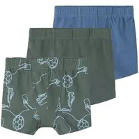 Name It Boxershorts NMMTIGHTS 3P KICK OFF NOOS (Packung, 3-St) Baumwollmischung, uni und bedruckt im Set