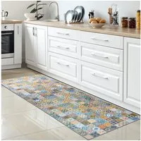 Carpetia Küchenläufer Küchenteppich Modern, rechteckig, Höhe: 5 mm, rutschhemmender Rücken, pflegeleicht, robust