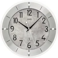 AMS Funkwanduhr (Quarzuhr, Wanduhr, Made in Germany, Wohnzimmer, Küche, Arbeitszimmer)