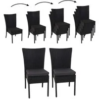 MCW Gartenstuhl MCW-G19-S (Set, 2 St), 2er-Set, Wasserabweisende Bezüge, BSCI-Sozialstandards geprüft