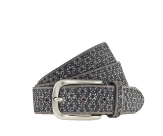 B.BELT - Mara - 35 mm Gürtel schwarz-silbermetallic - Gr. - 100