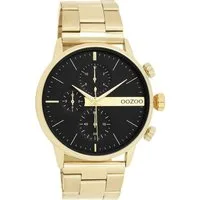 OOZOO Quarzuhr C11411, Armbanduhr, Herrenuhr, Edelstahlarmband, Chrono-Look