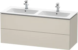 Duravit L-Cube Waschtischunterbau wandhängend Taupe Matt 1290x481x550 mm - LC625809191 LC625809191