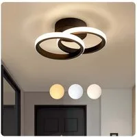 wohnTRAUM24 Deckenleuchte LED Deckenleuchten Dimmbar deckenlampen 3-Farbige 20W 3000-6000k, LED fest integriert, Kaltweiß/Naturweiß/Warmweiß, orbicular Deckenlampe für Wohnzimmer Küche Schlafzimmer Flur Büro