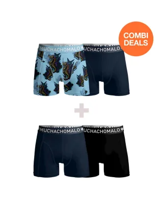 Muchachomalo Herren Boxershorts – 2+2 Stück – Herren Unterhosen