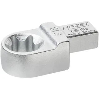 HAZET Einsteck TORX Ringschlüssel Einsteck-Vierkant 9 x 12 mm - 6609C-E18