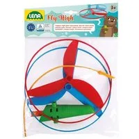 SIMM Spielwaren Spielzeug-Flugzeug Flugspiel mit 2 Rotoren und kindersicherer Zugvorrichtung