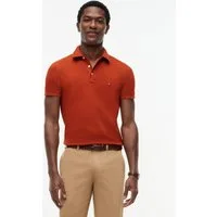 Tommy Hilfiger Poloshirt 1985 SLIM POLO Markenstickerei, aus Baumwoll-Piqué