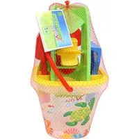 Eimergarnitur Aquarium transparent, 7-teilig, Sandspielzeug
