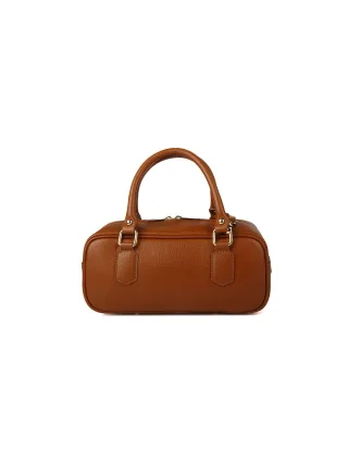 Giulia Monti Schultertasche Goldbraun