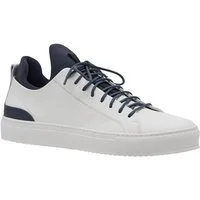 emilio adani Herren Sneaker aus Nubuk-Leder, Reinweiss Sneaker