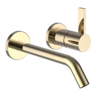 LAUFEN 2-Loch Waschtischarmatur Unterputz Kartell LAUFEN für Simibox 2-Point Ausladung 175 mm PVD Go H3113360011201