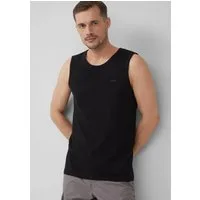 s.Oliver Muskelshirt T-Shirt Baumwoll-Tanktop mit Flammgarnstruktur