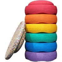 Stapelstein Balancetrainer Stapelstein® Rainbow Set classic, inklusive Balance Board