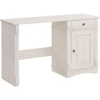 OTTO home Schreibtisch Teresa (Maße (B/T/H): 120/37/73 cm), Computertisch mit Schublade, Massivholz, Breite 120 cm