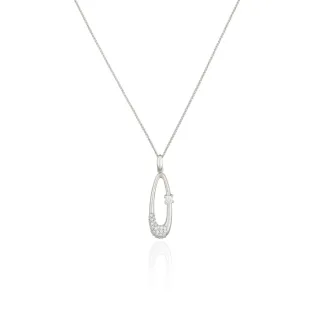 Orphelia Damen-Kette aus 925er Sterlingsilber mit Anhänger – Silber PEN-2082