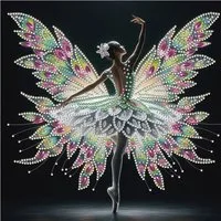 Venicce Love Kreativset Diamond Painting Bilder, 5D Diamant Painting Malerei Set - Ballerina, (1-tlg)