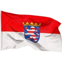 PHENO FLAGS Flagge Hessen Flagge 90 x 150 cm Hessische Fahne Wappen (Hissflagge für Fahnenmast), Inkl. 2 Messing Ösen