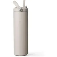 Vinsun Isolierflasche Thermoflasche 750ml mit Strohhalm - Sport Trinkflasche mit Tragegriff, Auslaufsicher, doppelwandig isoliert, geruchs- und geschmacksneutral