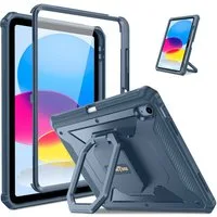 Fintie Tablet-Hülle für iPad 11./10. Generation 11/10,9 Zoll 2025/2022[Tuatara Magic Ring], 360 Grad drehbarer Griff Ständer Stoßfest Cover mit Displayschutzfolie