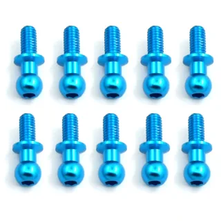10PCS Metal Pull Rods Shocks Ball Head M3 for TAMIYA TT01 TT02 D5 1/10 RC Car On-Road Vehicles Models Toys Spare Parts 5