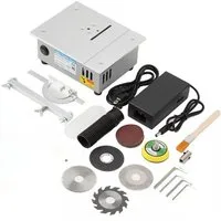 VIVIHEYDAY Tischkreissäge Mini Tischkreissägen Tragbare Präzisions Table Saw, Tischkreissäge für DIY-Holzbearbeitungsprojekte