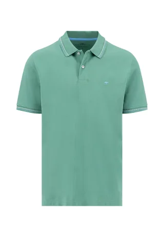 FYNCH-HATTON - Polo, contrast tipping jade - Gr. - XL