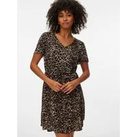 Vero Moda Minikleid VMEASY JOY SS SHORT DRESS WVN GA Viskose, regular fit