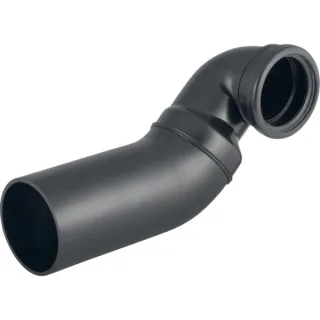 Geberit PE Wand-WC-Bogen 90 Gr rechts DN100/100 rechts für waagrechte Montage 367902161