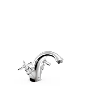 Tres 2 Griff Waschtischarmatur Mit Griff G3/8" flexible Anschlussschläuche, 24210201 24210201
